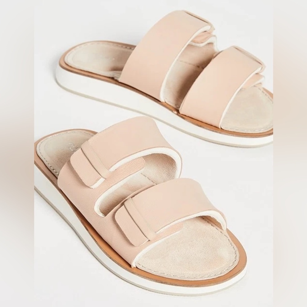 RAG & BONE Women’s Parker Stone Blush/Beige Leather Sandals Size 39 (8.5/9)